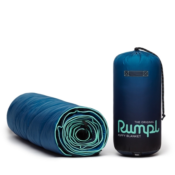 Rumpl Original Puffy Blanket - Ocean Fade - Picture 4 of 5